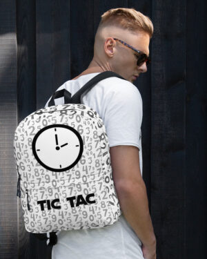 A Watch And A Set Of Numbers Backpack