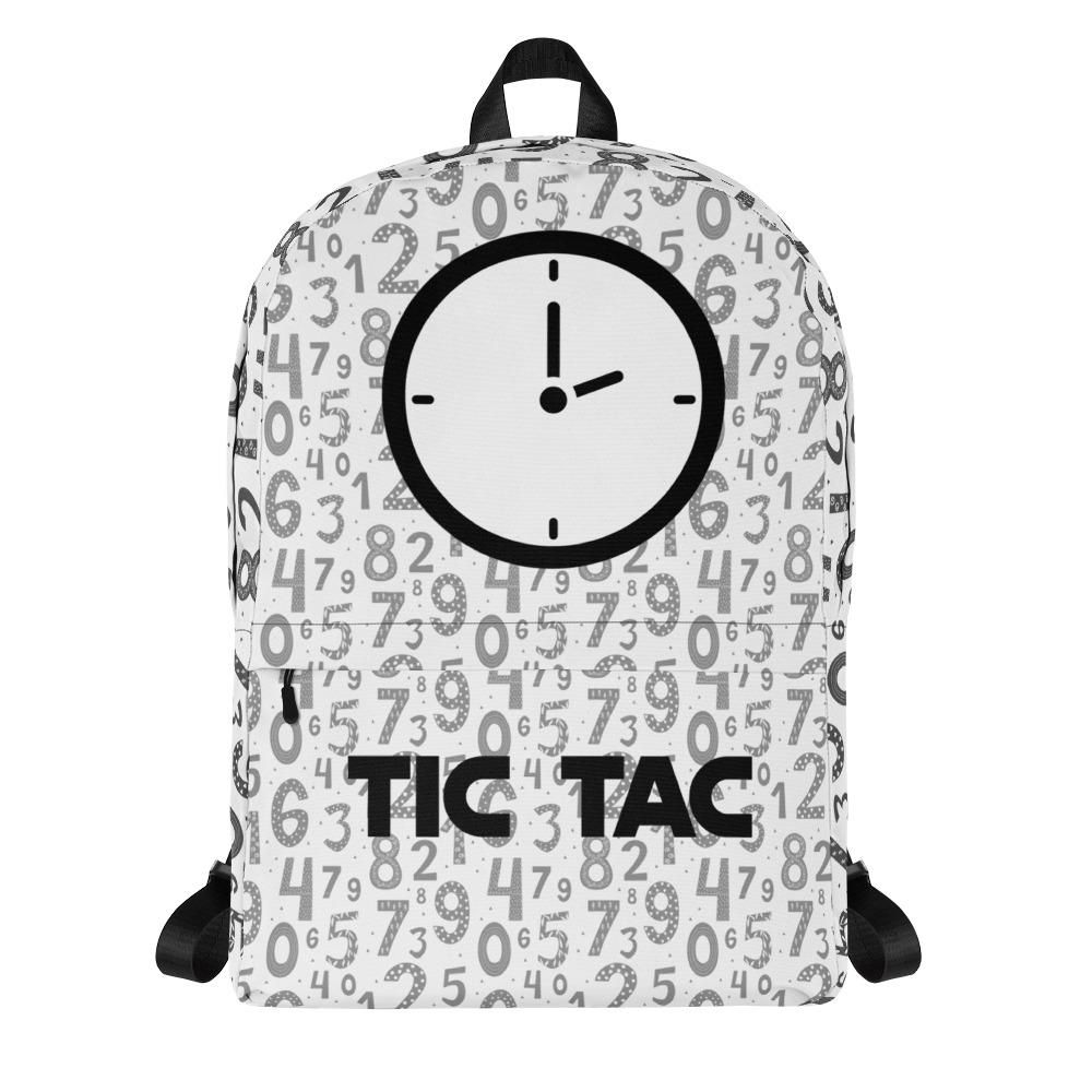 A Watch And A Set Of Numbers Backpack - الصورة 2