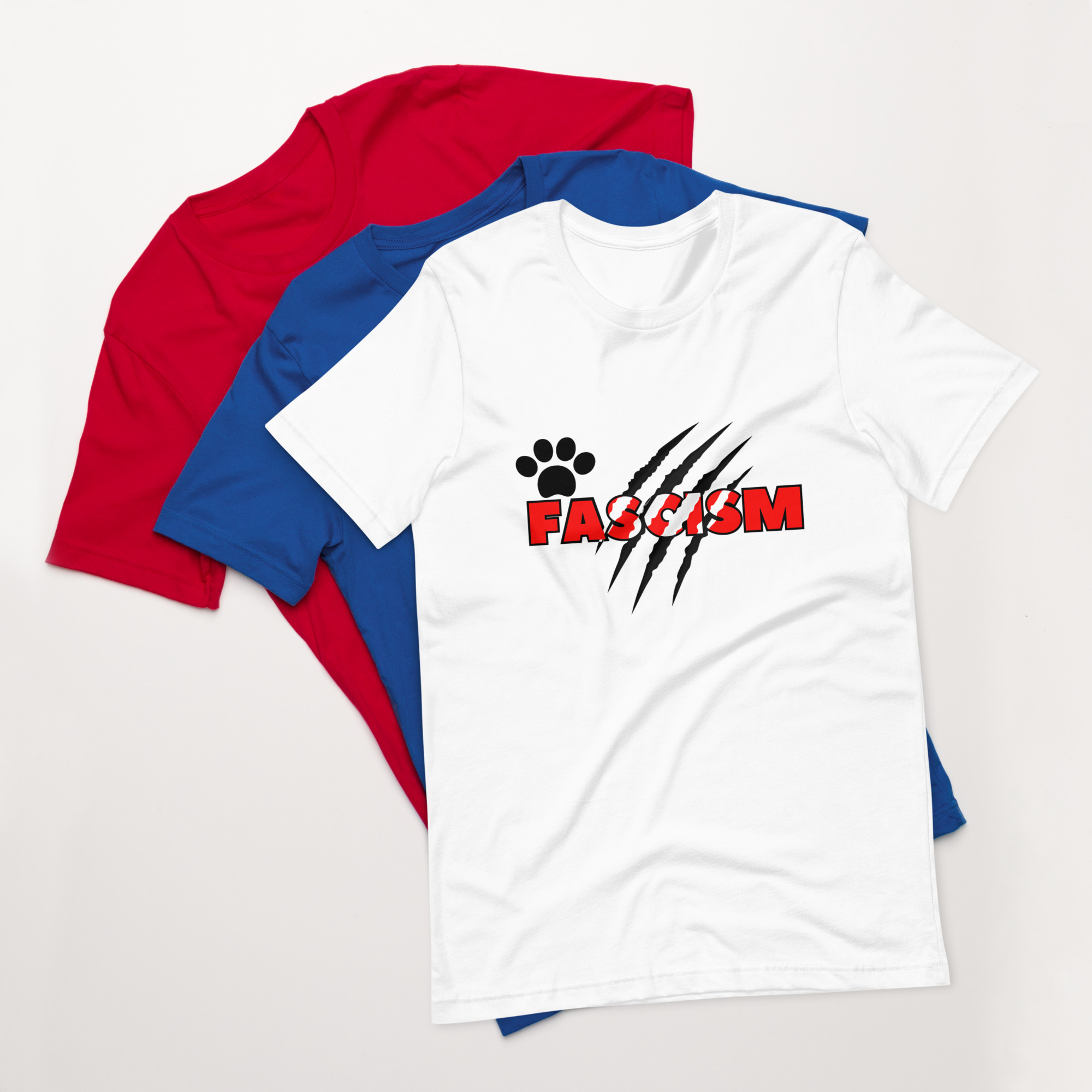 Cats Against Fascism Unisex t-shirt - الصورة 3