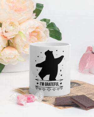 Grateful Dead Bears White glossy mug